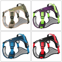 Les 4 coloris du harnais anti-traction renforcé pour chien