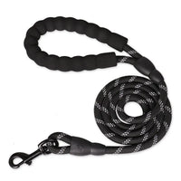 Laisse réfléchissante pour chien SAFYDOG™, coloris Noir