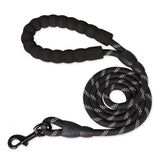 Laisse réfléchissante pour chien SAFYDOG™, coloris Noir