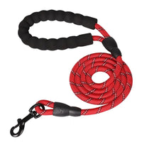 Laisse réfléchissante pour chien SAFYDOG™, coloris Rouge